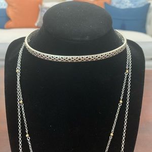 Lucky Brand layered choker necklace